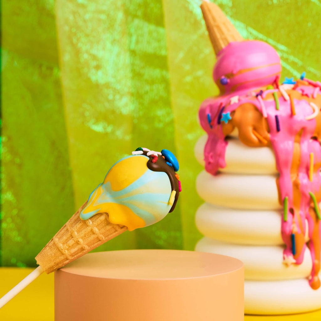 GroovyCakePops with Ice cream cone