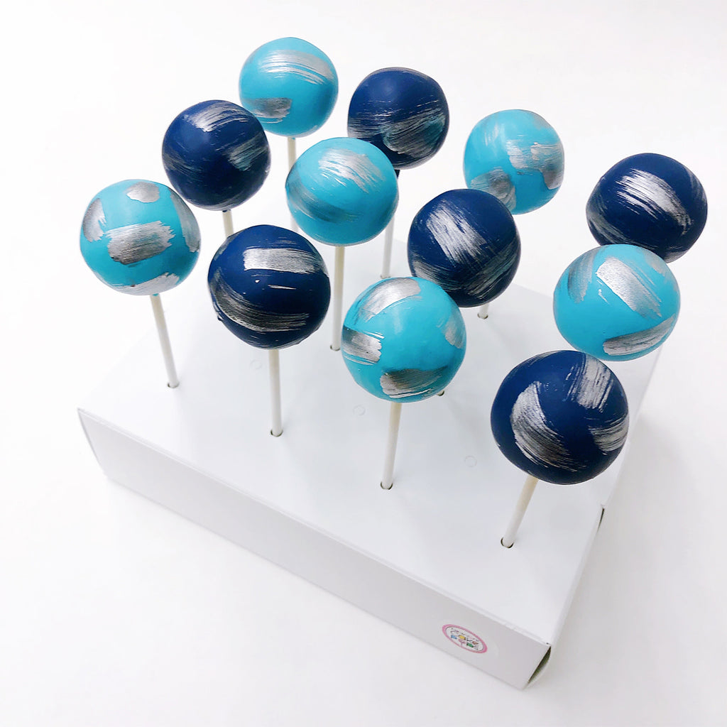 holiday winter cake pops