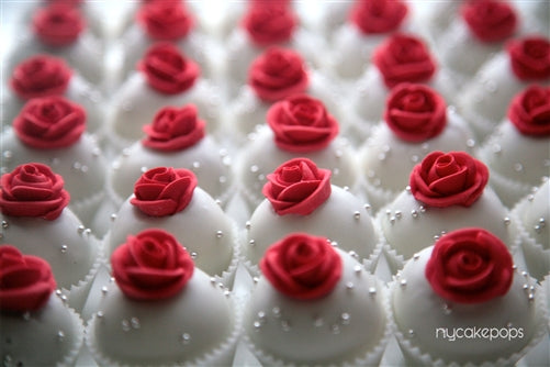 Dozen Red Rose Cake Pops